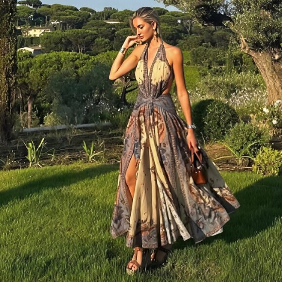 Zimmermann Dresses & Skirts - Zimmermann Floral Pattern Backless Long Dress